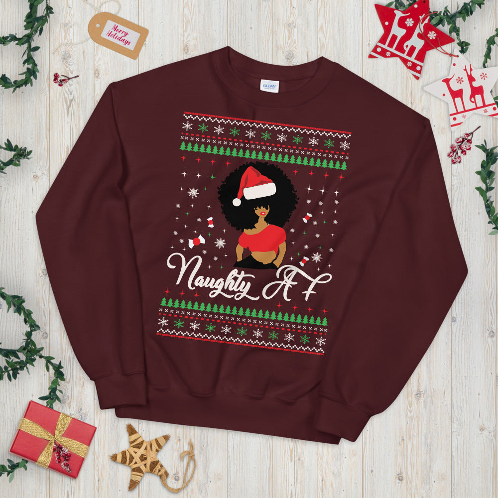 "Naughty AF" Holiday Sweatshirt