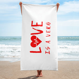 Love is a Verb Towel